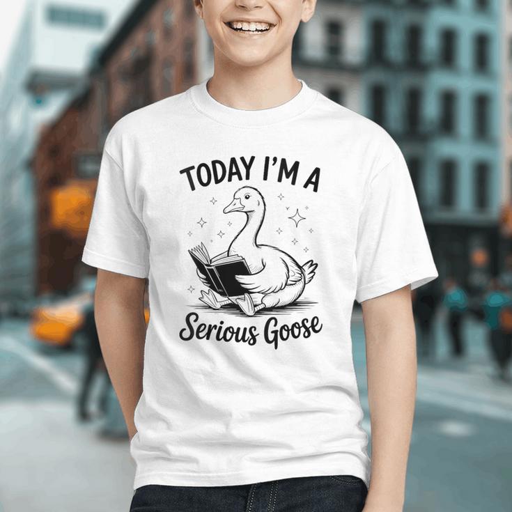 Today I'm A Serious Goose Animal Reading Book Lovers Graphic Youth Today I'm A Serious Goose Animal Reading Book Lovers Graphic Youth
