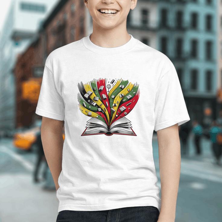 History Education Is Freedom Books Black History Premium Tri-Blend Graphic Youth