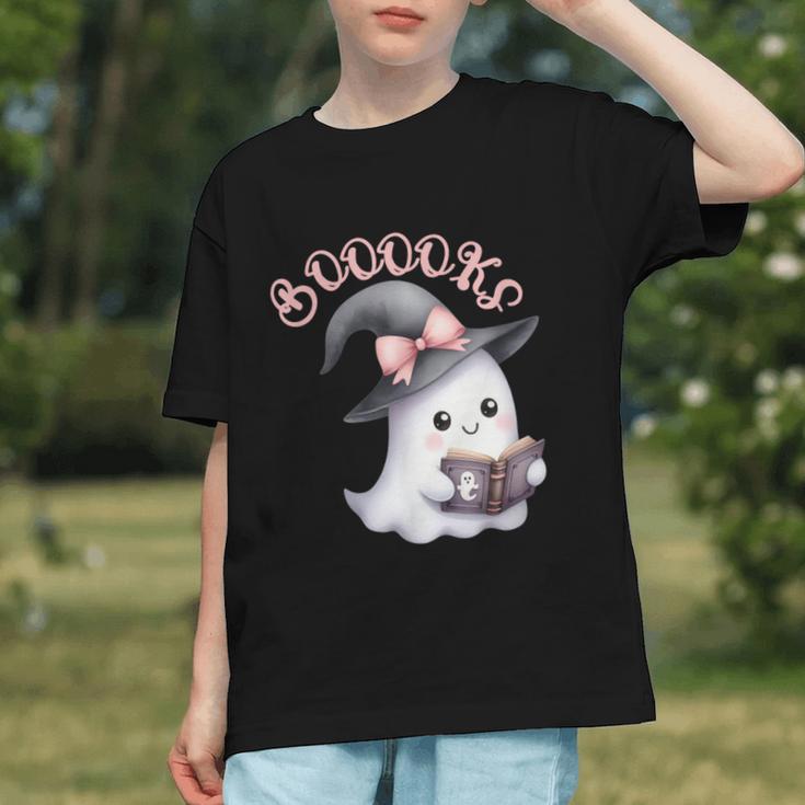 Boo Ghost Books Coquette Bow Halloween Women School Teacher Graphic Youth Boo Ghost Books Coquette Bow Halloween Women School Teacher Graphic Youth
