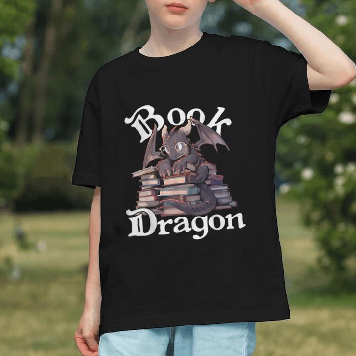 Book Dragon Book Lover Bookworm Book Reader Librarian Graphic Youth