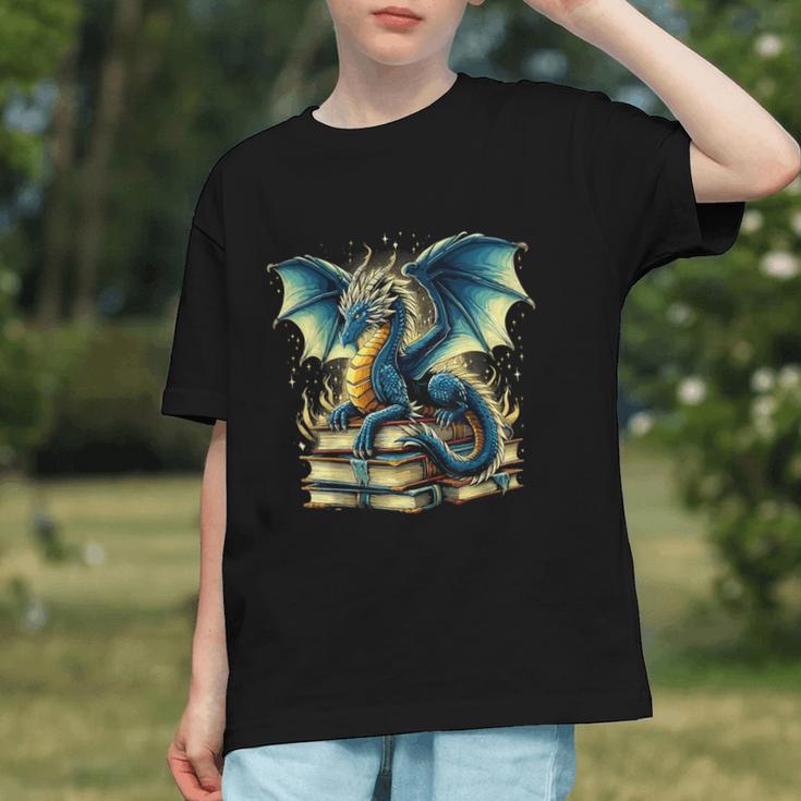 Book Lover Reading Fantasy Dragon Graphic Youth