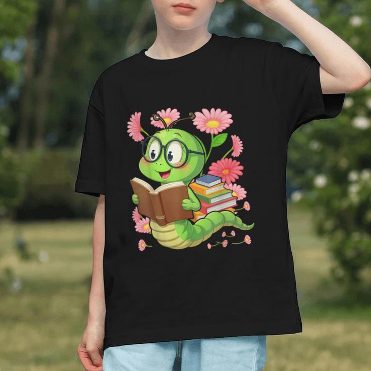 Book Worm Costume World Book Day Cute Kawaii Worm Reading Graphic Youth