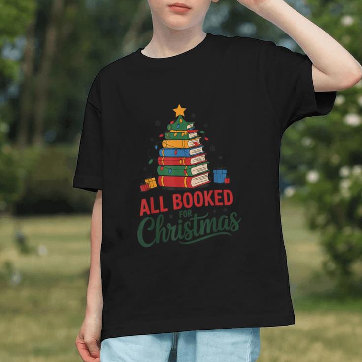All Booked For Christmas Librarian Reader Xmas Pajama Graphic Youth All Booked For Christmas Librarian Reader Xmas Pajama Graphic Youth