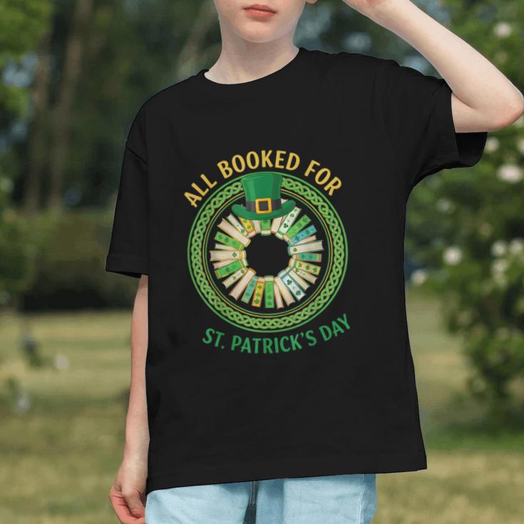 Bookworm Irish All Booked For St Patrick's Day Book Lover Graphic Youth