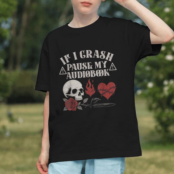 If I Crash Pause My Audiobook Lovers Dark Romance Spicy Book Graphic Youth
