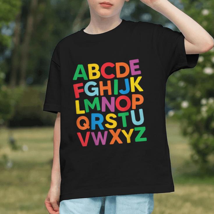 Cute ABCs Shirt Alphabet Colorful Letters Reading Books Kids Graphic Youth Cute ABCs Shirt Alphabet Colorful Letters Reading Books Kids Graphic Youth