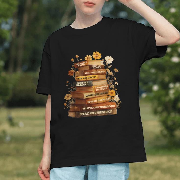 Dream Like Martin Floral Book History Month Women Men Graphic Youth