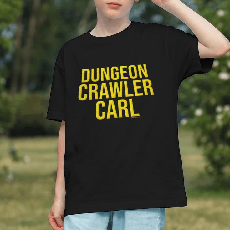 Dungeon Crawler Carl Yellow Text Logo LitRPG Series Book Graphic Youth Dungeon Crawler Carl Yellow Text Logo LitRPG Series Book Graphic Youth