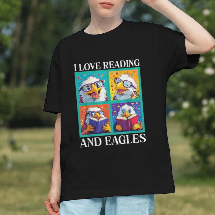 Eagle Love Reading And Eagles Child Book Lover Graphic Youth