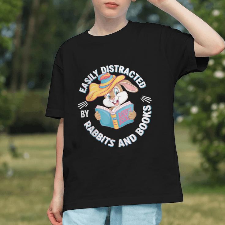 Easily Distracted By Rabbits And Books Reading Graphic Youth Easily Distracted By Rabbits And Books Reading Graphic Youth