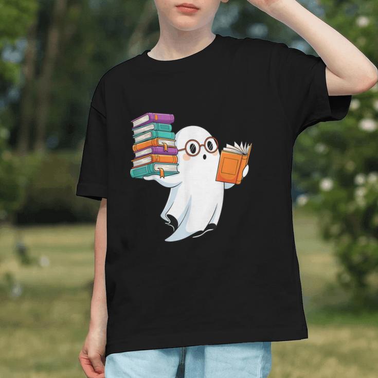 Ghost Reading Books Halloween Library Graphic Youth