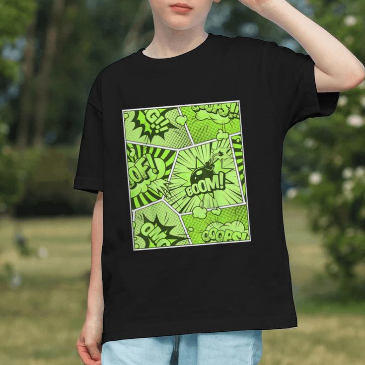 Green Comic Book Green Graphic Graphic Youth