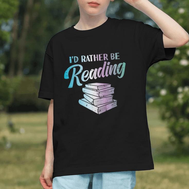 Id Rather Be Reading Book Librarian Men Women Kids Graphic Youth