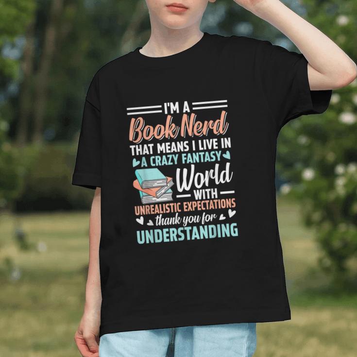 I'm a Book Nerd Bookworm Graphic Youth