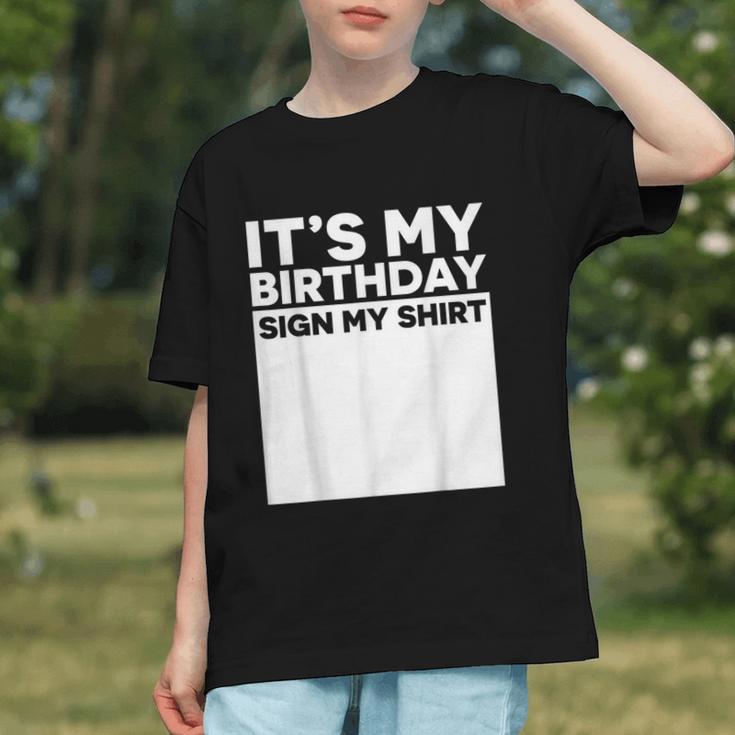 It's My Birthday Sign Boy Men Decoration Guestbook Graphic Youth