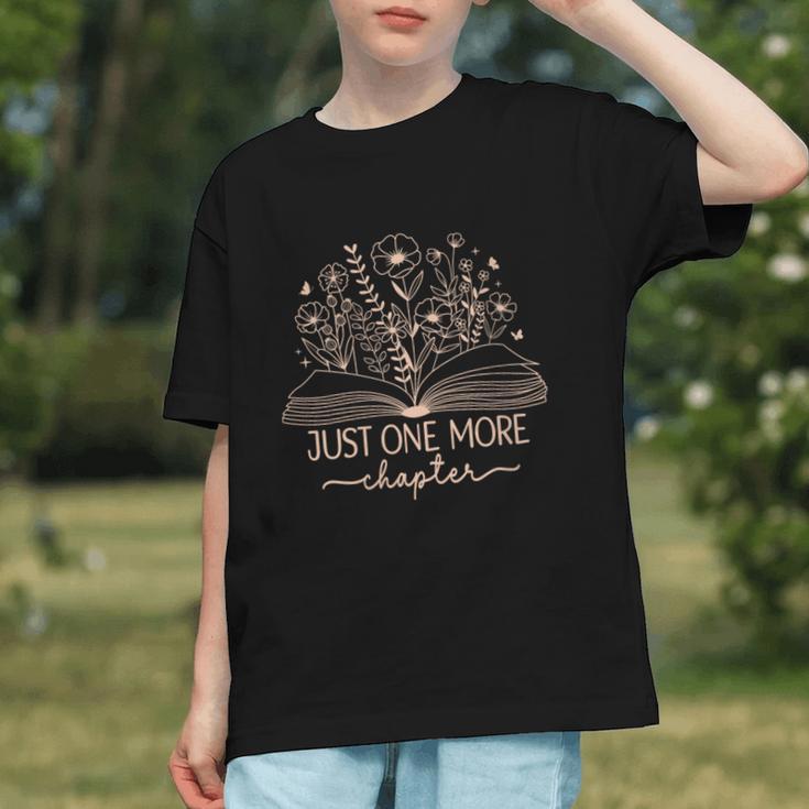 Just One More Chapter Bookish Book Reading Teal Beige Graphic Youth