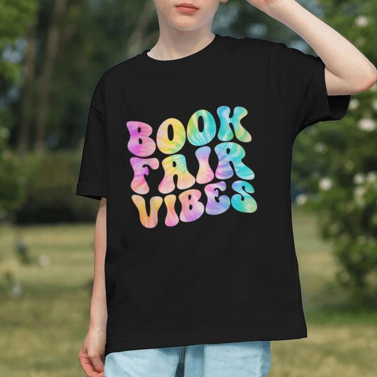 Library Book Fair Vibe Tie Dye School Reading Nostalgic Graphic Youth