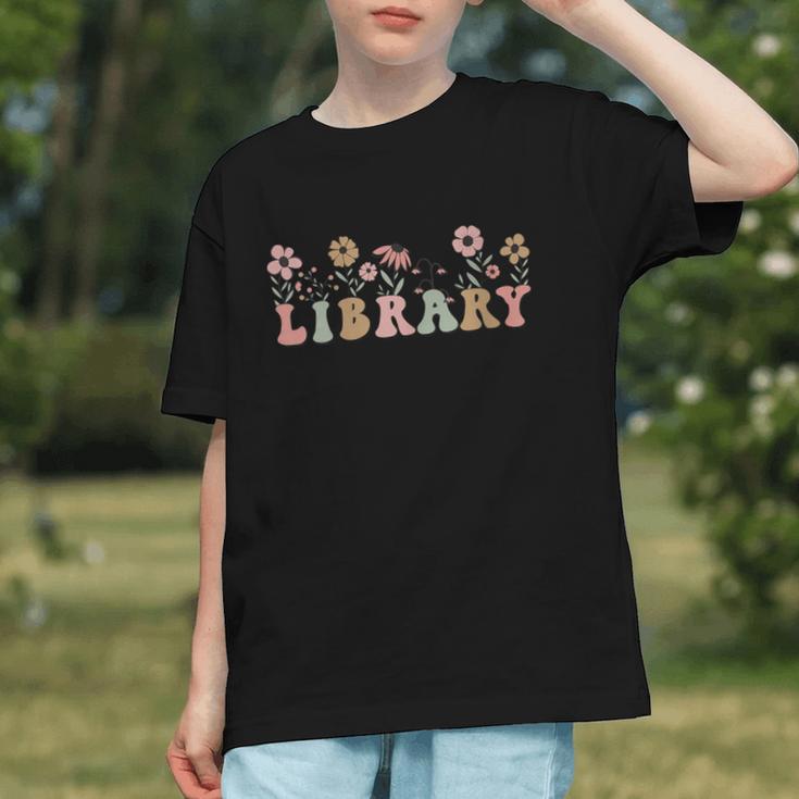Library Book Lover School Librarian Reading Floral For Women Graphic Youth Library Book Lover School Librarian Reading Floral For Women Graphic Youth