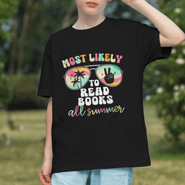 Most Likely To Read Books All Summer Teacher Student Graphic Youth