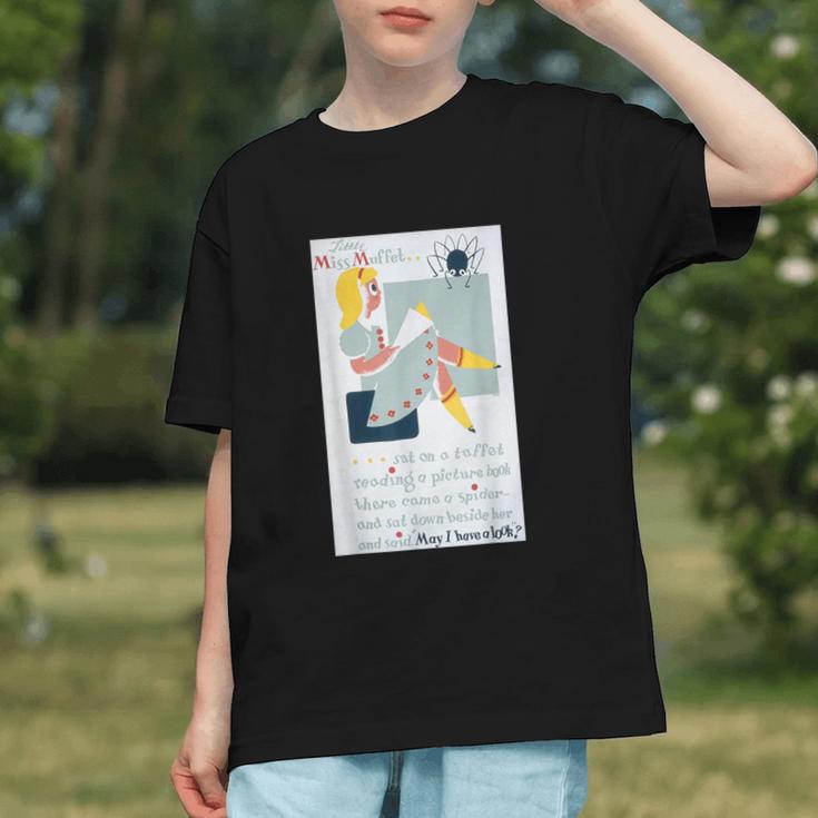 Little Miss Muffet Reading a Picture Book Graphic Youth Little Miss Muffet Reading a Picture Book Graphic Youth
