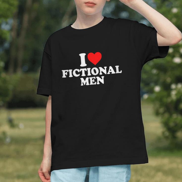 I Love Heart Fictional Men Simple Cute Books Reading Graphic Youth