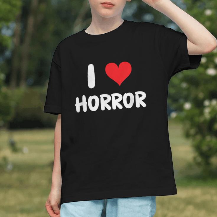 I Love Horror Heart Movies TV Show Books Writing Read Graphic Youth