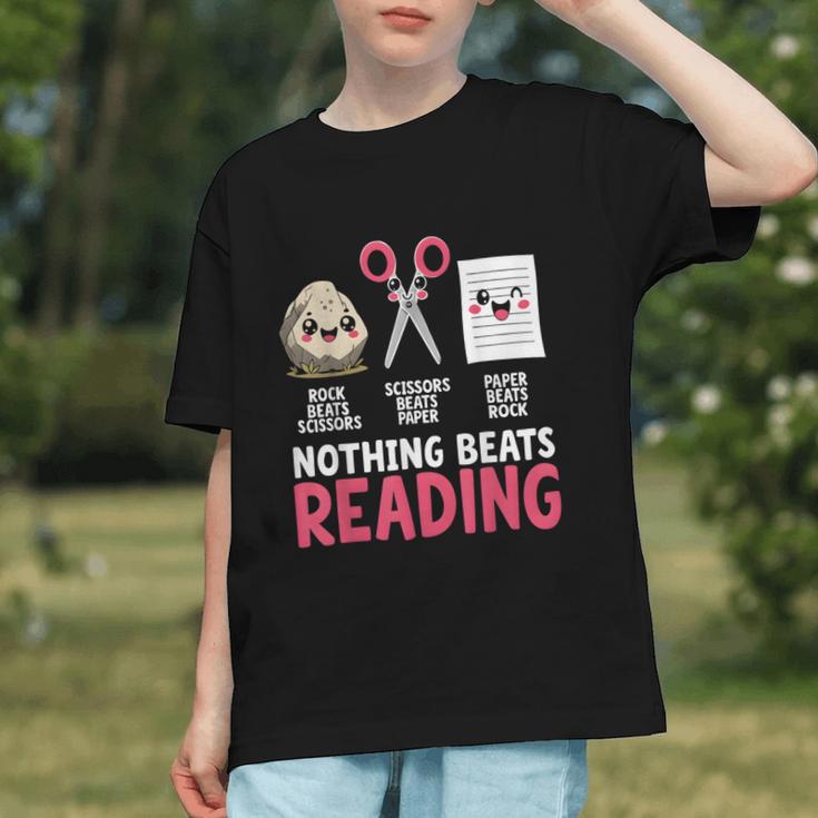 Nothing Beats Reading Rock Paper Scissors Book Lover Library Graphic Youth Nothing Beats Reading Rock Paper Scissors Book Lover Library Graphic Youth