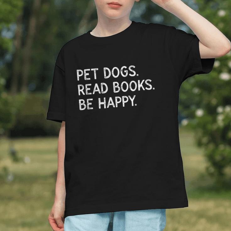 Pet Dogs Read Books Be Happy Graphic Youth