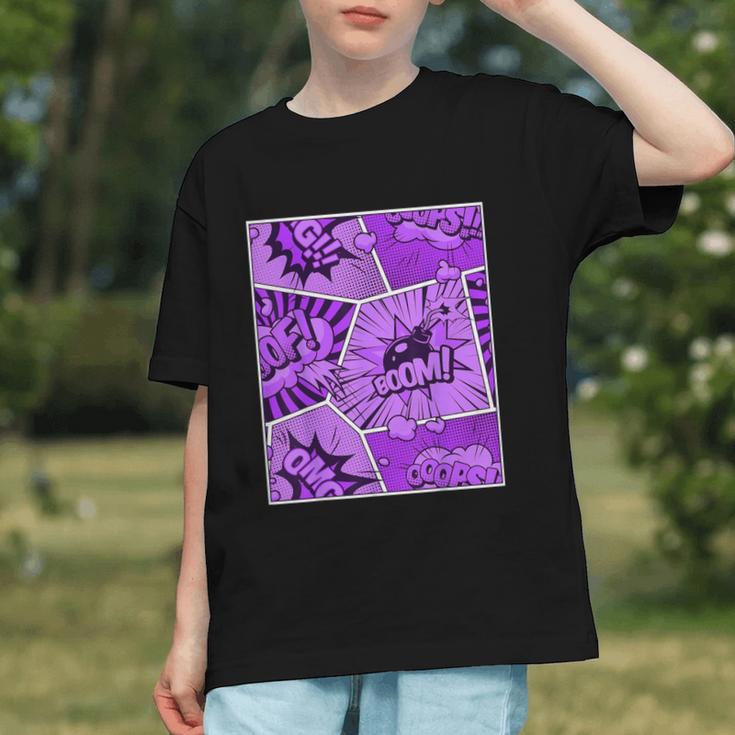 Purple Comic Book Purple Color Graphic Graphic Youth Purple Comic Book Purple Color Graphic Graphic Youth