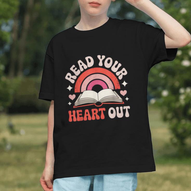 Read Your Heart Out Book Lovers Emotional Fall Vibes Graphic Youth
