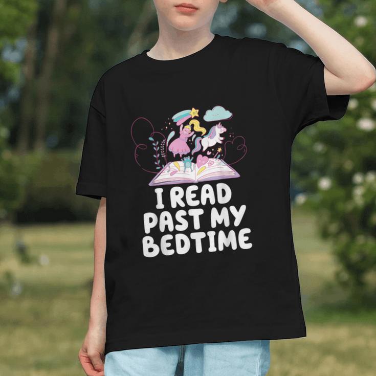 I Read Past My Bedtime Reading Unicorn Book Lover Graphic Youth