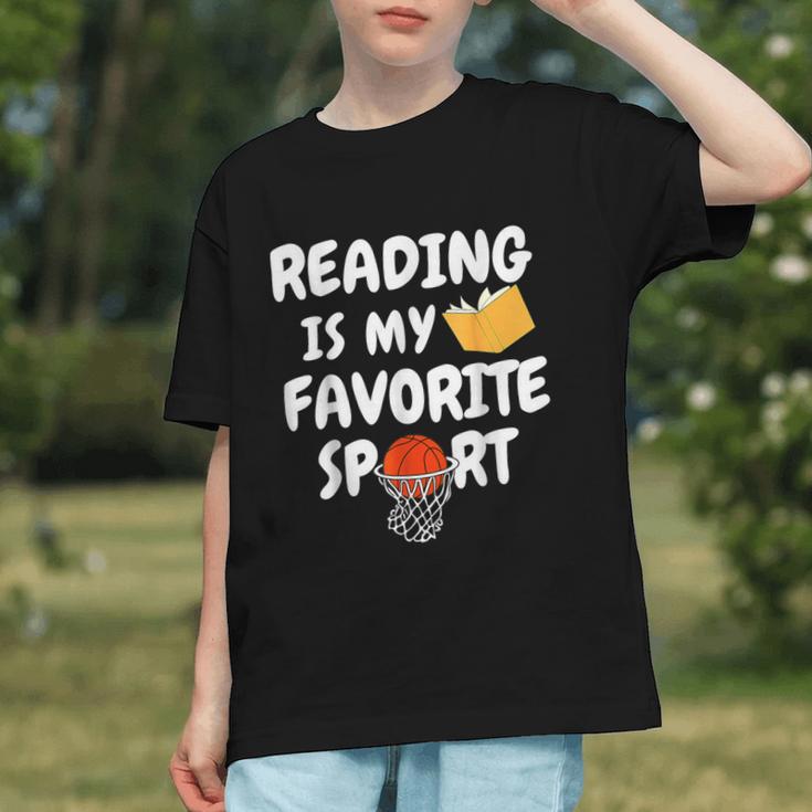 Reading Is My Tee Favorite Sport Basketball World Book Day Graphic Youth Reading Is My Tee Favorite Sport Basketball World Book Day Graphic Youth