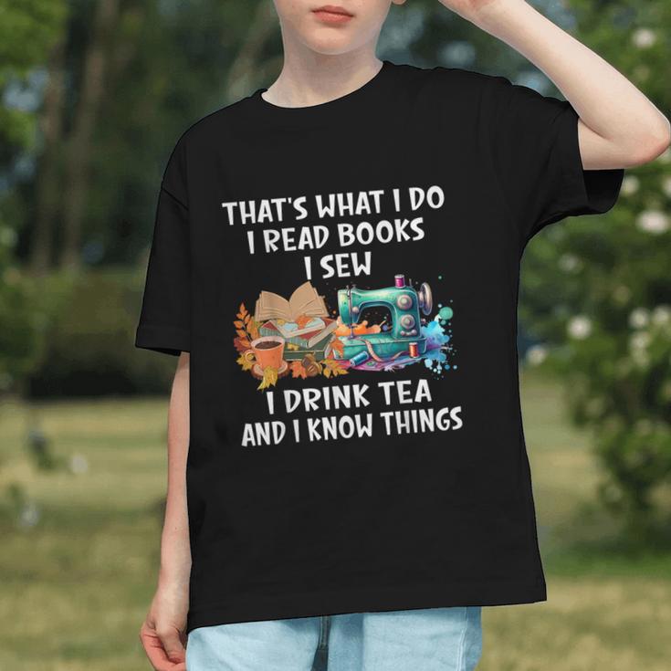 Sewing Reading Books Drinking Tea Sew Sewist Graphic Youth
