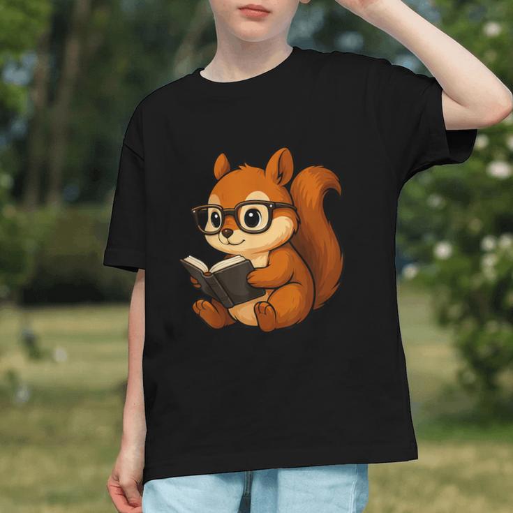 Squirrel Reading Book Lover Graphic Youth Squirrel Reading Book Lover Graphic Youth