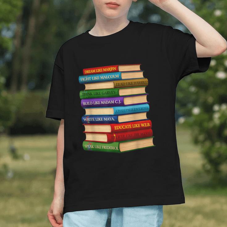 History Month Educated Black Leaders Reading Books Graphic Youth