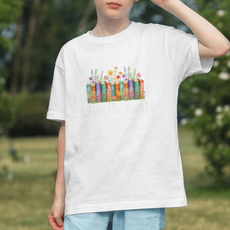 Abibliophobia Definition Book Reader Book Nerd Book Reading Premium Tri-Blend Graphic Youth