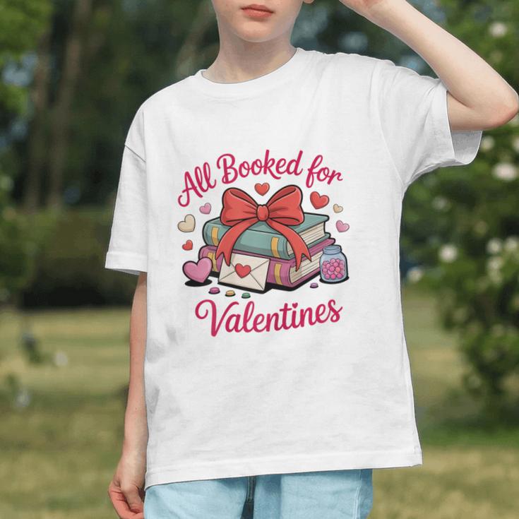 All Booked For Valentines Book Lover Teachers Graphic Youth