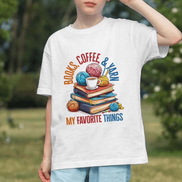 Books Coffee & Yarn Lover My Favorite Things Graphic Youth