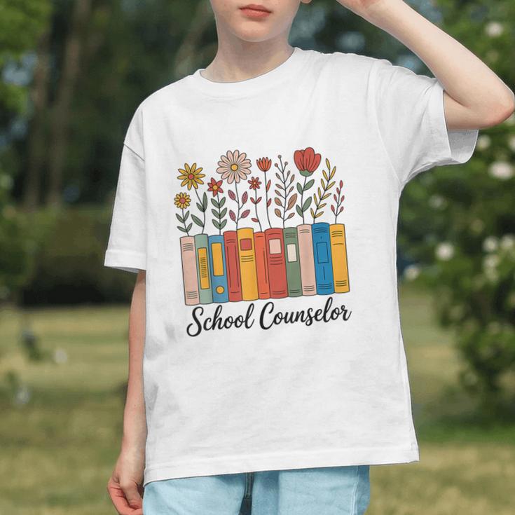 Cute Wildflower Book School Counseling Life School Counselor Graphic Youth