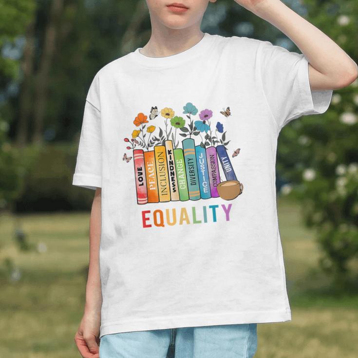 Equal Rights Book Flower Equality Peace Love Kindness Book Graphic Youth Equal Rights Book Flower Equality Peace Love Kindness Book Graphic Youth