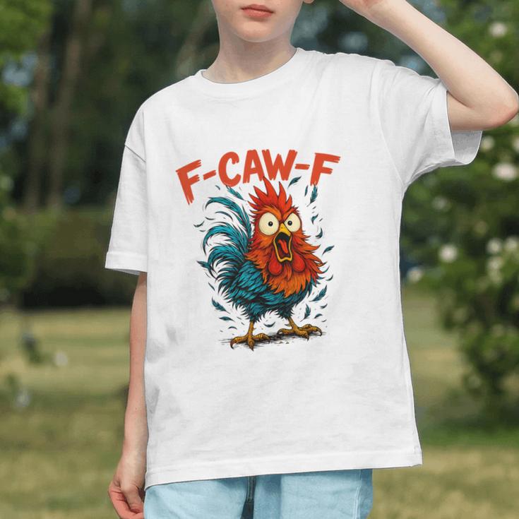 F-Caw-F Rooster F Awk F Chicken Coffee Romance Books Lover Graphic Youth