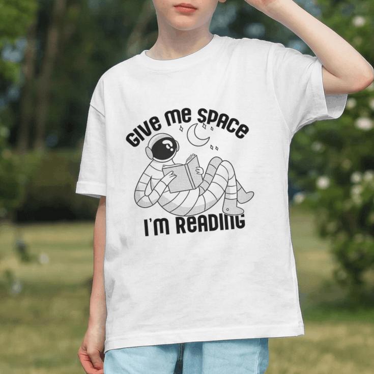 GIVE ME Space I'm Reading Kids Astronaut Book Reader Meme Premium Tri-Blend Graphic Youth