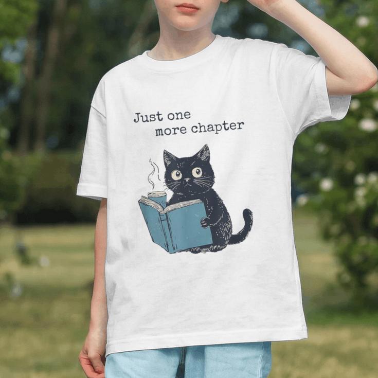 Just One More Chapter Bookworm Cat Book Lover Graphic Youth Just One More Chapter Bookworm Cat Book Lover Graphic Youth