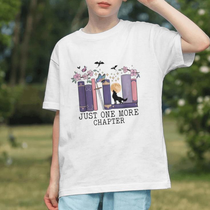 Just One More Chapter Romantasy Book Dragon Bookworm Bookish Graphic Youth Just One More Chapter Romantasy Book Dragon Bookworm Bookish Graphic Youth