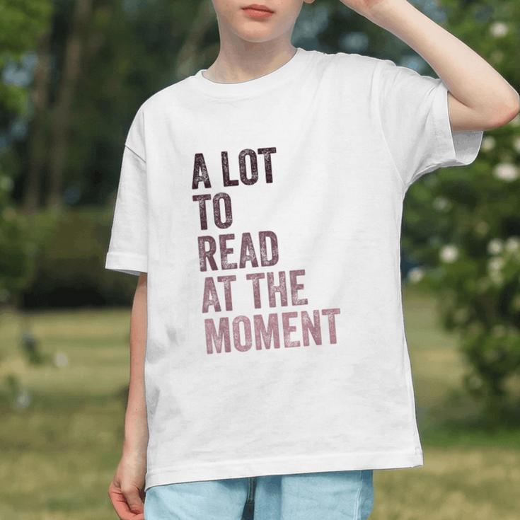 A Lot To Read At The Moment Book Reader Retro Reading Graphic Youth
