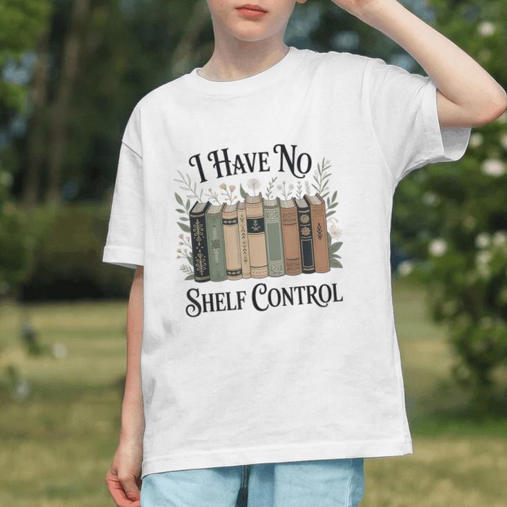 I Have No Shelf Control Book Lover Pun Reader Humor Graphic Youth
