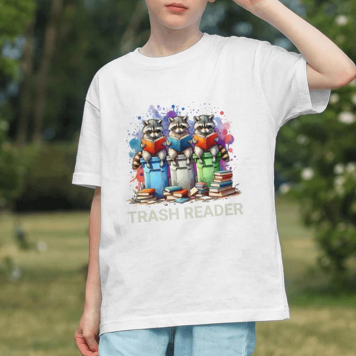 Racoons Trash Reader Book Lover Romantic Novels Premium Graphic Youth