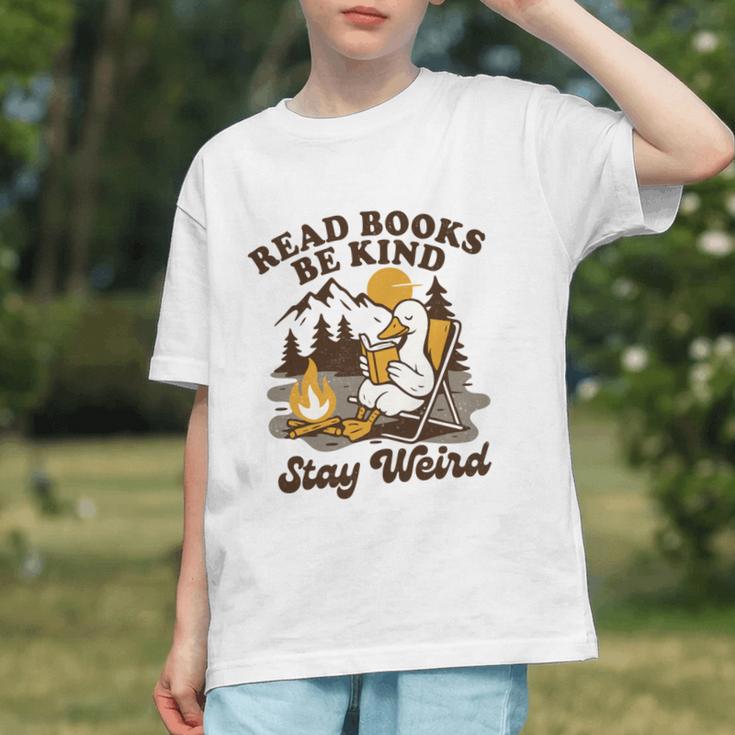 Read Books Be Kind Stay Weird Bookish Silly Goose Reading Graphic Youth