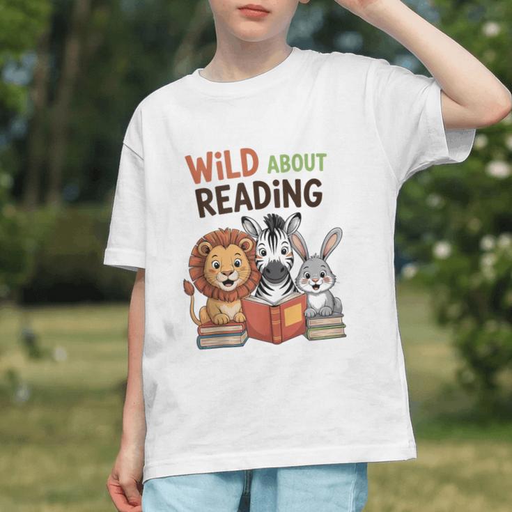 Wild About Reading Zoo Animals For Bookworm Book Reader Graphic Youth Wild About Reading Zoo Animals For Bookworm Book Reader Graphic Youth
