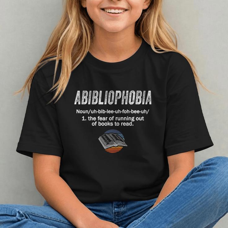 Abibliophobia Pupil Reading Bookworm Tees Reader Graphic Youth